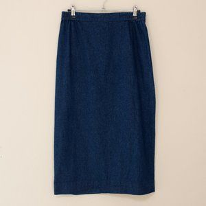 Vintage Denim Midi Skirt